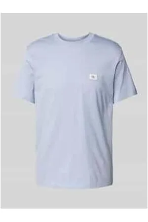 Calvin Klein T-Shirt mit Label-Stitching und Rundhalsausschnitt