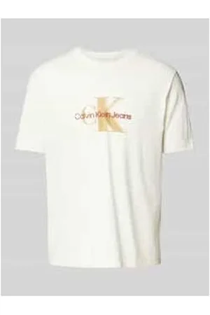 Calvin Klein T-Shirt mit Label-Print und Rundhalsausschnitt