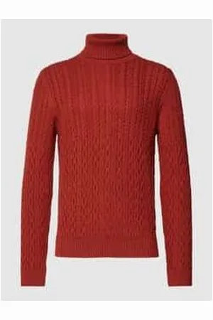 JOOP! Rollkragenpullover mit Zopfmuster Modell 