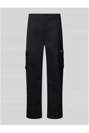 Review Cargohose mit Label-Detail