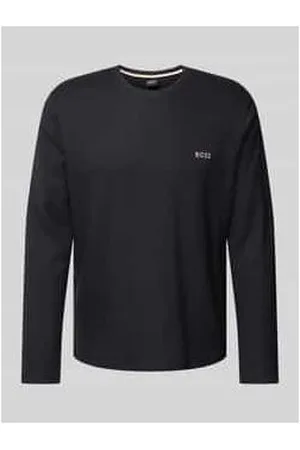 HUGO BOSS Longsleeve mit Label-Stitching