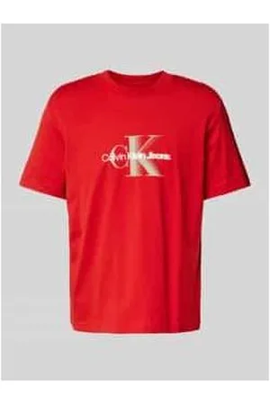 Calvin Klein T-Shirt mit Label-Print und Rundhalsausschnitt