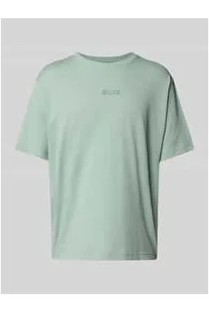 HUGO BOSS T-Shirt mit Label-Print und Rundhalsausschnitt