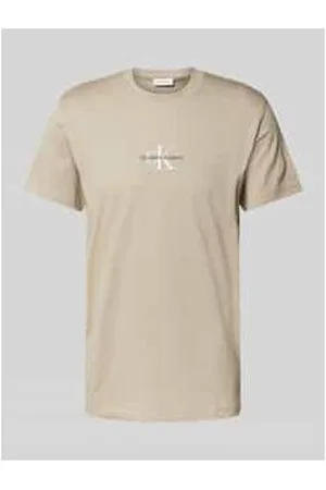 Calvin Klein T-Shirt mit Rundhalsausschnitt und Label-Stitching