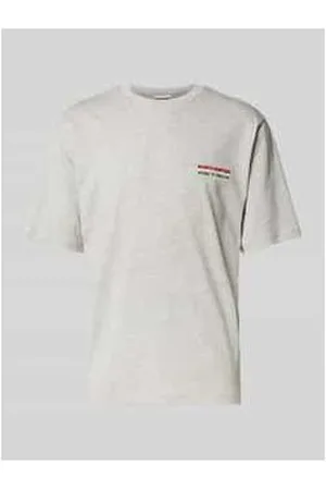 Review T-Shirt mit Label-Print