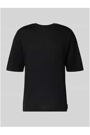 Review T-Shirt mit Label-Detail und Rundhalsausschnitt