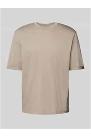 Armani Exchange T-Shirt mit geripptem Rundhalsausschnitt