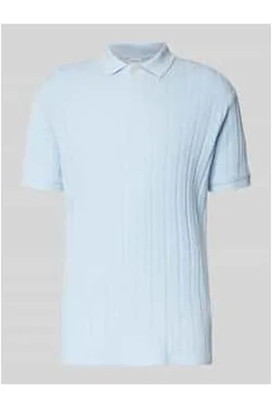SELECTED Slim Fit Poloshirt mit Strukturmuster Modell 