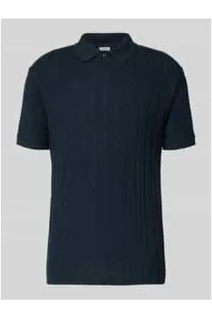 SELECTED Slim Fit Poloshirt mit Strukturmuster Modell 