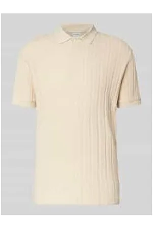 SELECTED Slim Fit Poloshirt mit Strukturmuster Modell 
