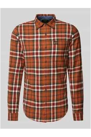 Superdry Slim Fit Freizeithemd mit Label-Patch Modell 