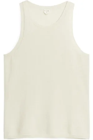 ARKET Racerback-Tanktop Aus Kaschmir Und Wolle - Weiß