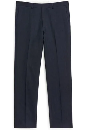 ARKET Schmale Hose Aus Baumwollhanf - Blau