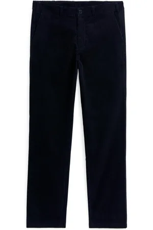 ARKET Gerade Geschnittene Chinohose Aus Cord - Blau