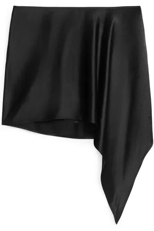 ARKET Minirock Aus Satin - Schwarz