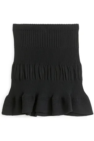 ARKET Rippstrickrock - Grau