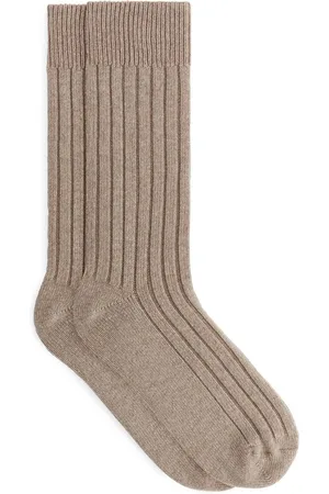 ARKET Rippstricksocken Aus Kaschmirmischung
