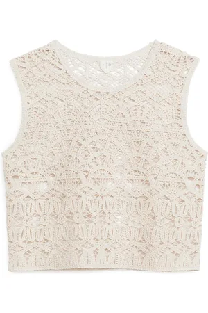 ARKET Tanktop Aus Spitze - Weiß
