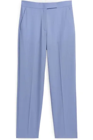 ARKET Wollhose In Panamabindung - Blau|Lila