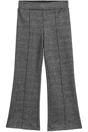 ARKET Metallic-Leggings Mit Ausgestellten Beinen. - Grau|Mehrfarbig|Silberfarben