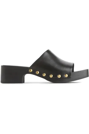 ARKET Clogs Mit Holzsohle Und Offenem Zehenbereich