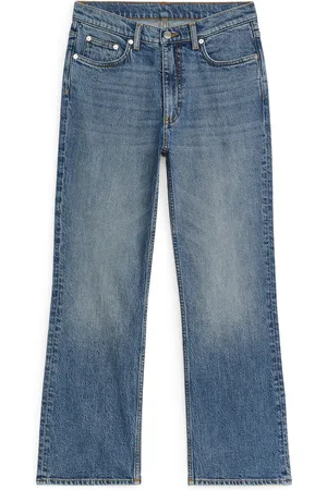 ARKET Fern Cropped Flared Stretchjeans - Blau
