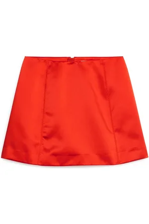 ARKET Minirock Aus Satin - Rot