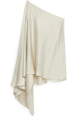 ARKET Asymmetrisches Midikleid - Weiß