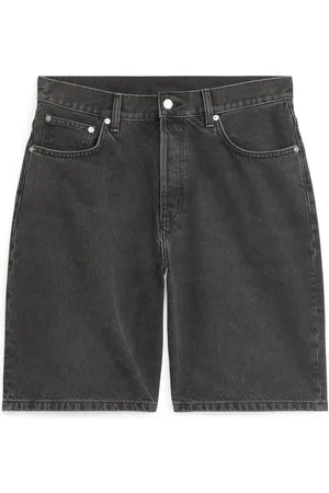 ARKET Lockere Jeansshorts - Schwarz