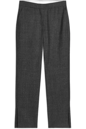 ARKET Taillierte Hose Mit Geschlitztem Saum - Schwarz