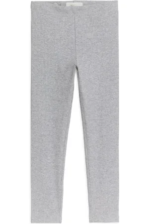 ARKET Gerippte Jersey-Leggings - Grau
