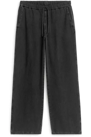 ARKET Denimhose Mit Kordelzug - Schwarz