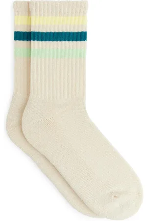 ARKET Sportliche Baumwollsocken - Mehrfarbig|Türkis|Weiß|Gelb