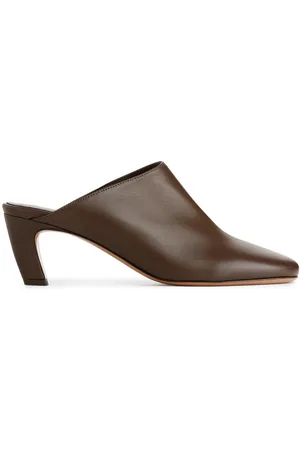 ARKET Mules Aus Leder Mit Absatz - Braun