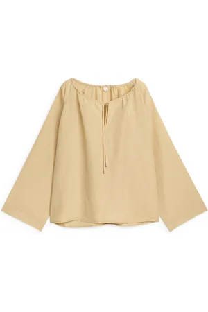 ARKET Bluse Aus Lyocell Und Leinen - |Beige