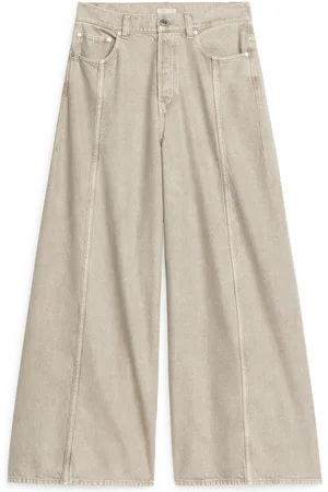 ARKET Aurora High Wide Jeans - Beige