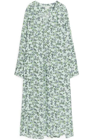 ARKET Bedrucktes, Mittellanges Kleid - Grün