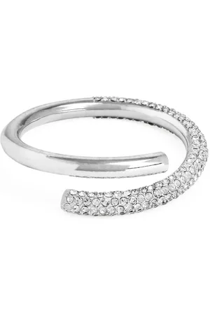 ARKET Versilberter Armreif Mit Strass - Silberfarben