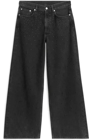 ARKET Cloud Loose Jeans Mit Weitem Bein Und Strass