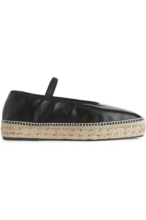 ARKET Espadrille Aus Leder - Schwarz
