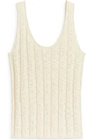 ARKET Bouclé-Tanktop - Weiß