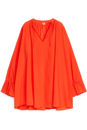ARKET Lockere Tunika Mit Kordelzug - Rot|Orange