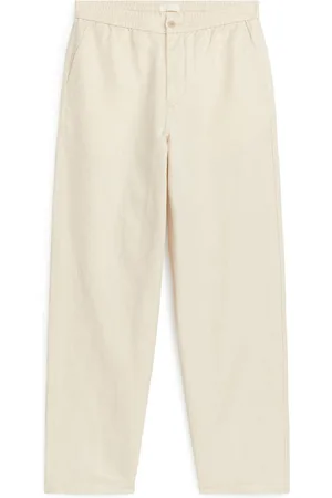 ARKET Leinenhose Mit Tunnelzugbund - Beige