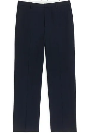 ARKET Seersucker-Hose Aus Leinenmischung - Blau