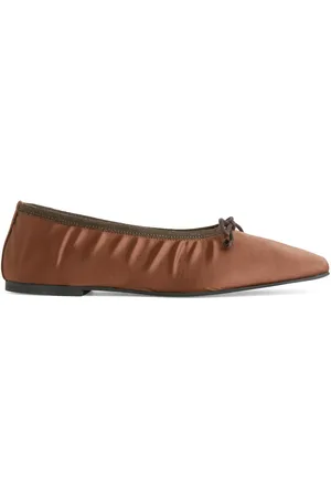 ARKET Satin-Ballerinas - Braun