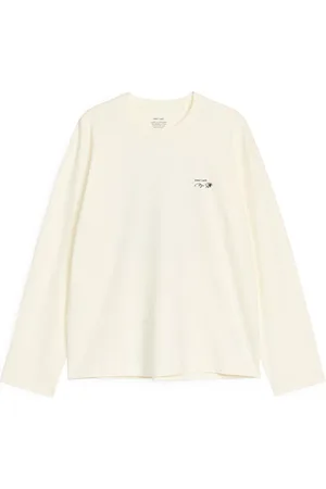 ARKET Café Langarmshirt - Weiß|Mehrfarbig