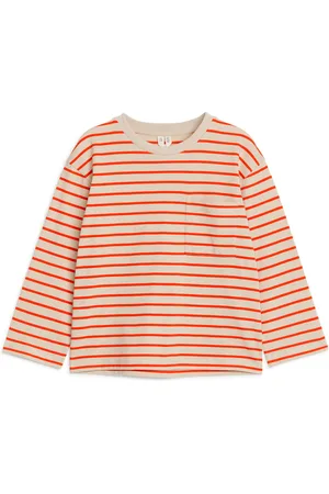 ARKET Langarmshirt - Beige|Mehrfarbig|Rot