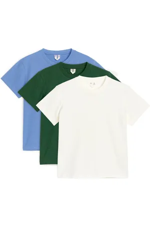 ARKET T-Shirt Mit Rundhalsausschnitt, Im 3Er-Set - Grün