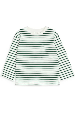 ARKET Langarmshirt - Grün|Mehrfarbig|Weiß