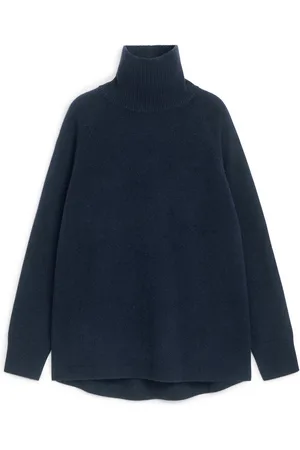 ARKET Rollkragenpullover Aus Kaschmir Und Wolle - Blau